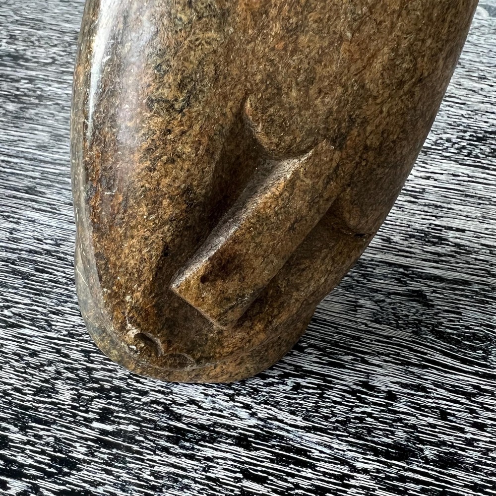 Zimbabwe‎ African Art Shona Stone Sculpture Signed 6.5" Tall - Picture 3 of 7